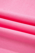 Sachet Pink Slim Ribbed Tank Top and Sweatpants Set