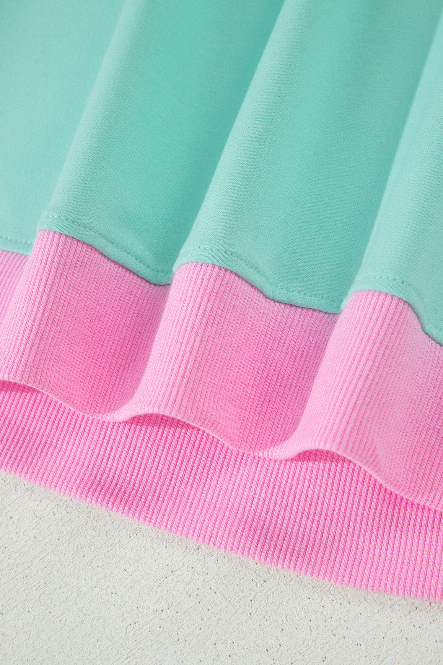 Color Block Edge Drop Shoulder T Shirt and Skort 2Pcs Set