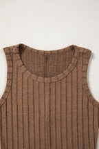 Slim Ribbed Mineral Wash Tank Top