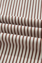 Striped Casual Barrel Jeans