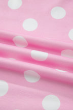 Polka Dot Contrast Edge Casual Short Set