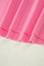Slim Tank Top Elastic High Waist Shorts 2pcs Outfit
