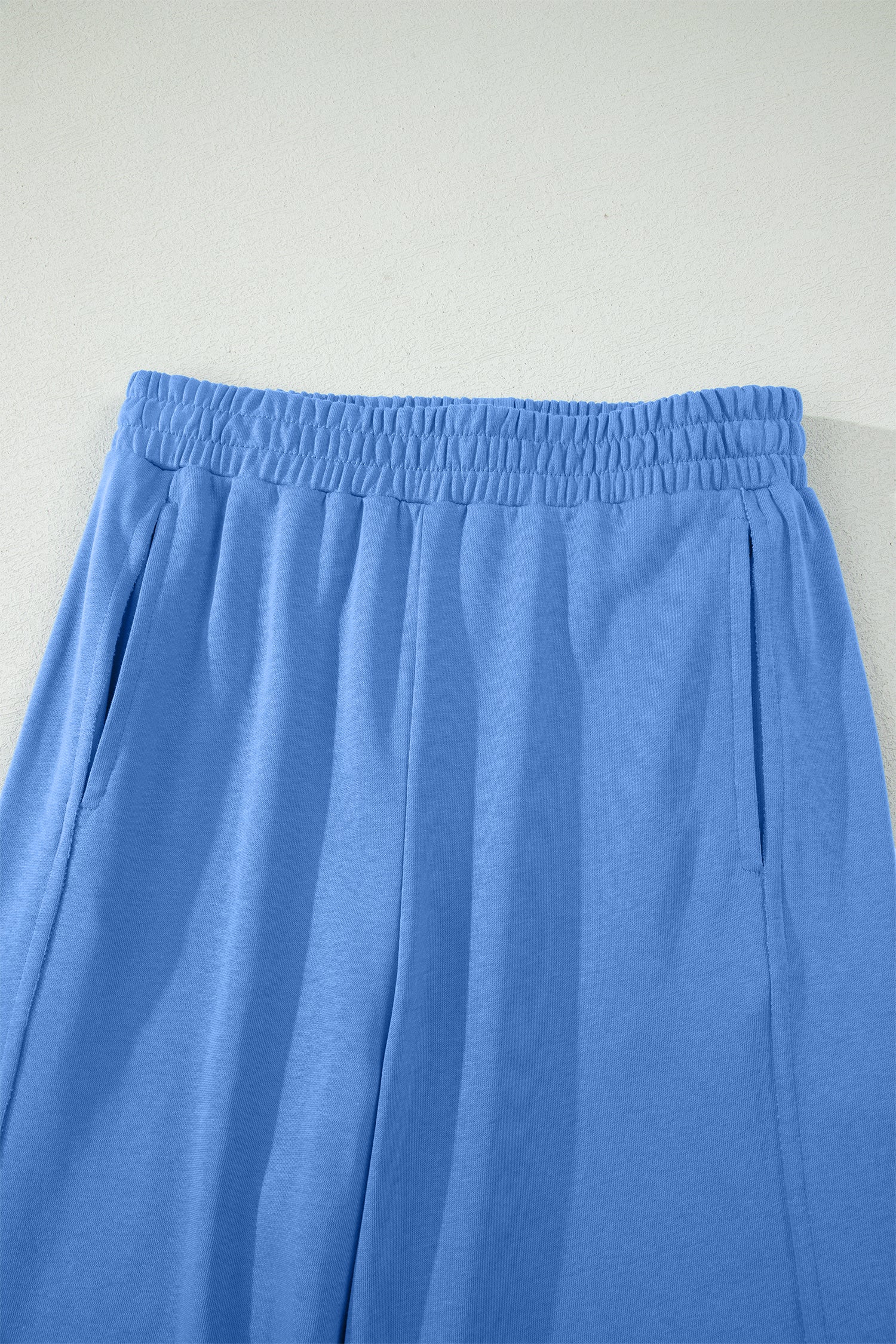 Solid Cover Oversize Tee Pocketed Casual Pants 2pcs Outfit