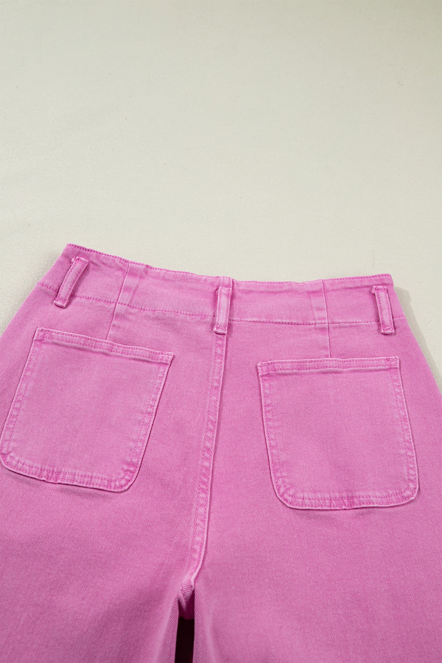 2-Button High Waist Flared Bottom Jeans