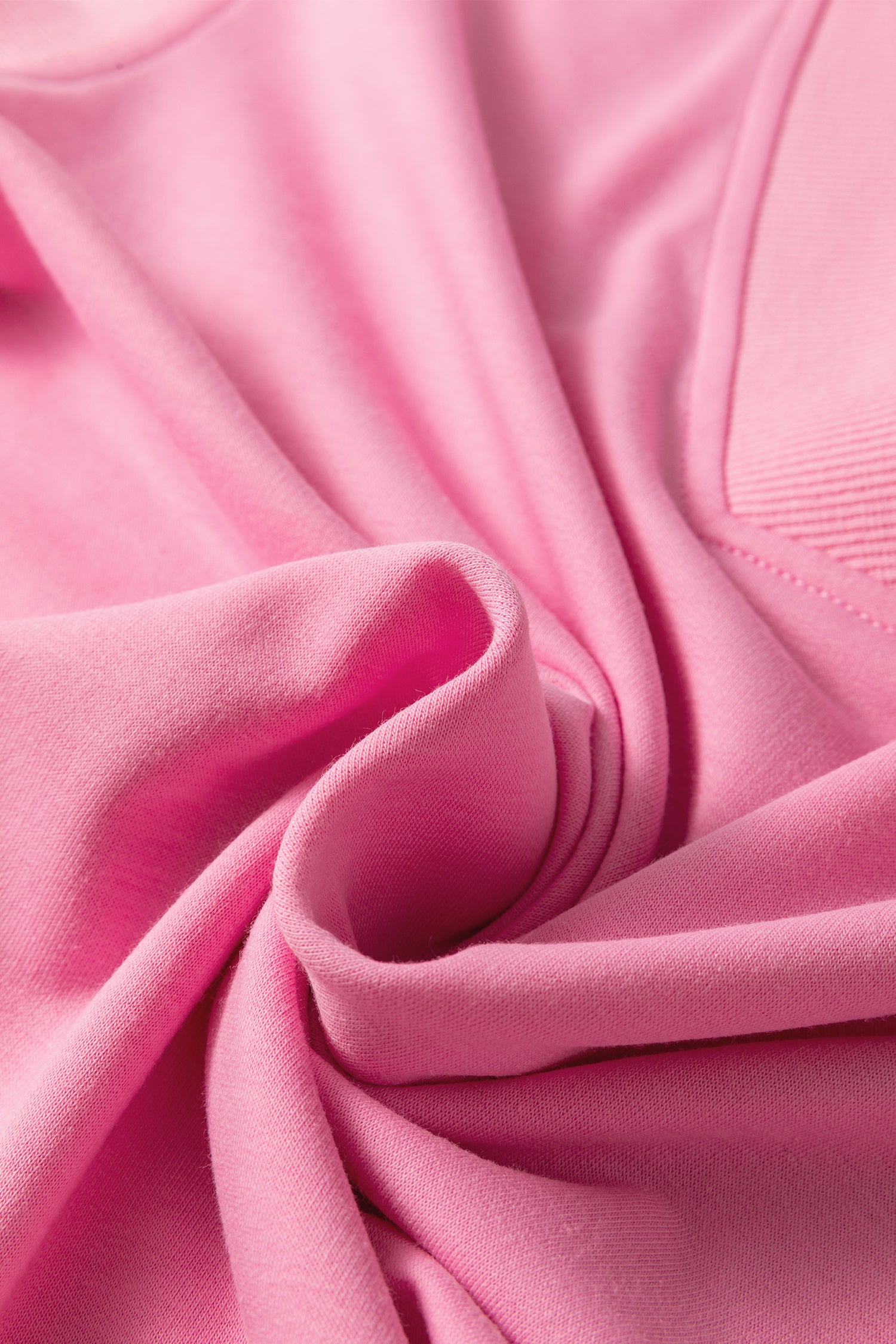 Solid Color V Neck Tee Drawstring Pant Set