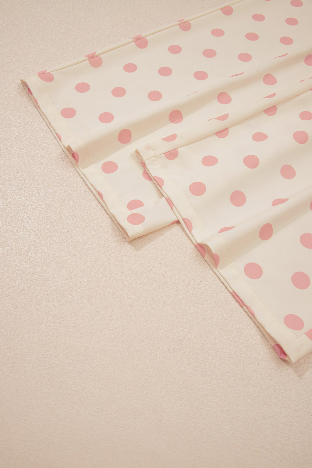 Polka Dot Print Patched Pocket Loose Pants