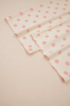 Polka Dot Print Patched Pocket Loose Pants