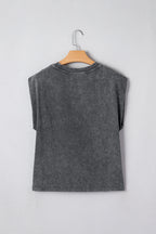 Sleet Cowboy & Beer Western Graphic Mineral Wash Tank Top