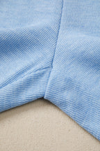 Beau Blue Cap Sleeve Matching Top and Jogger Pants Set