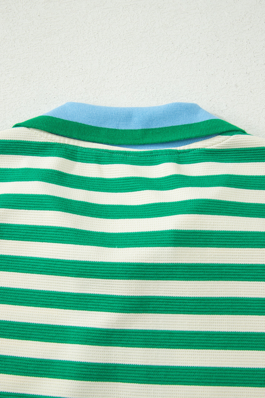 Textured Stripe Print Contrast Trim Zip Collar Sleeveless 2pcs Skort Set