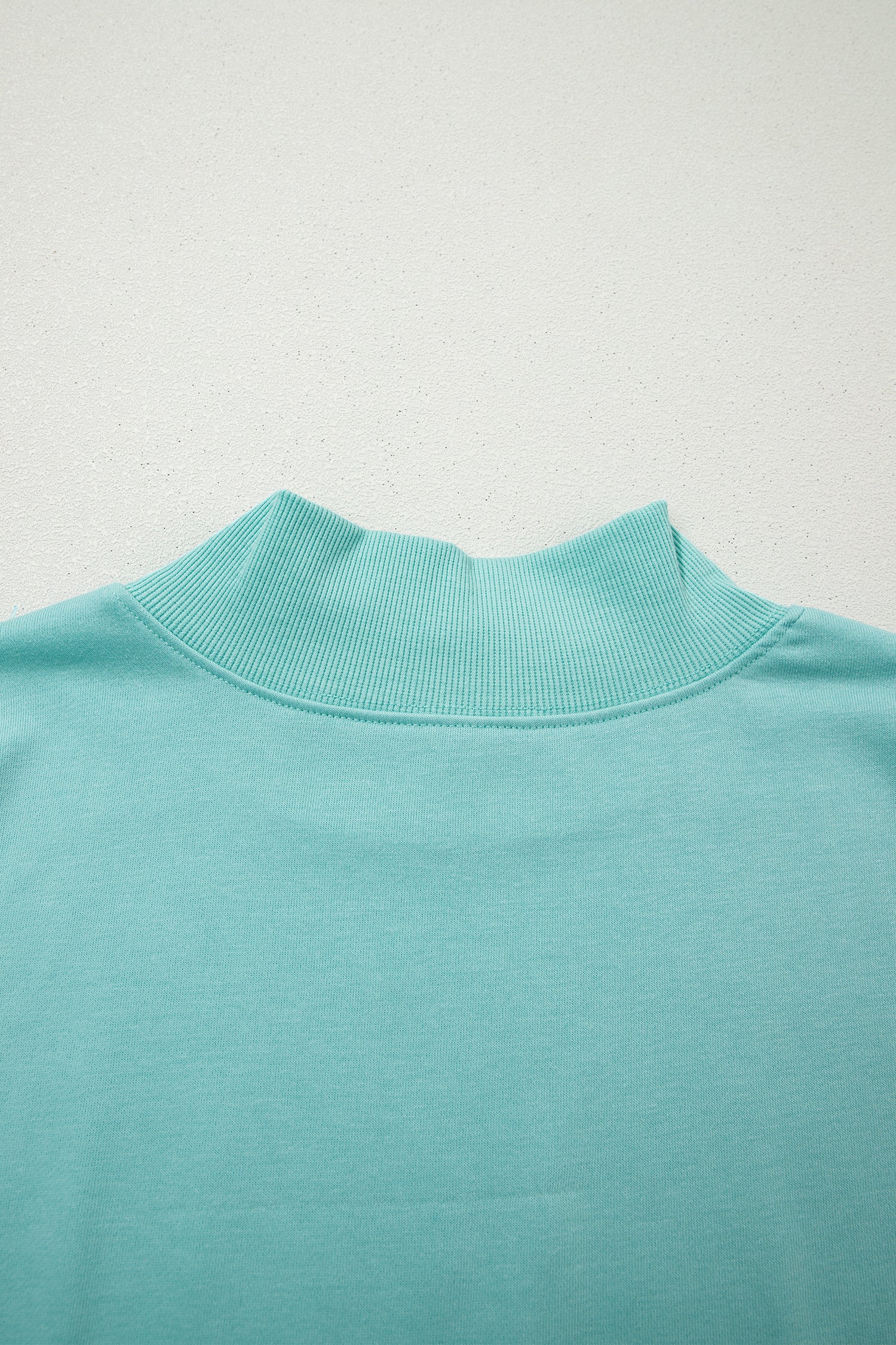 Solid Color High Neck Cap Sleeve Loose Top