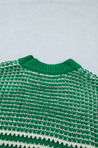 3/4 Draped Sleeve Slouchy Sweater