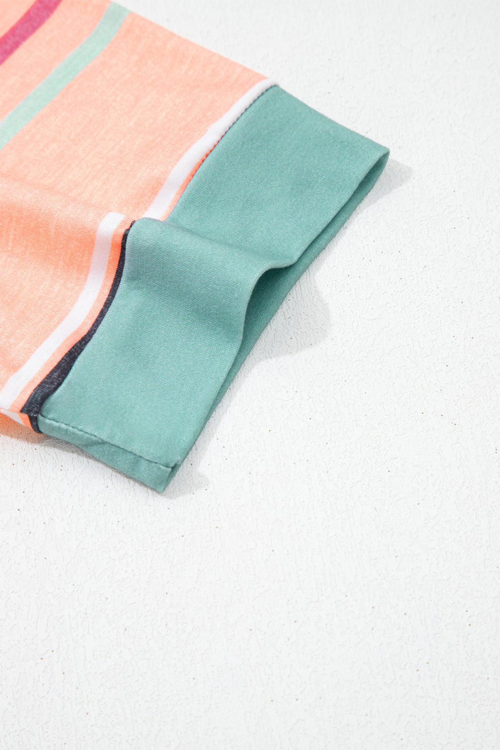 Multicolor Stripes Crew Neck T Shirt