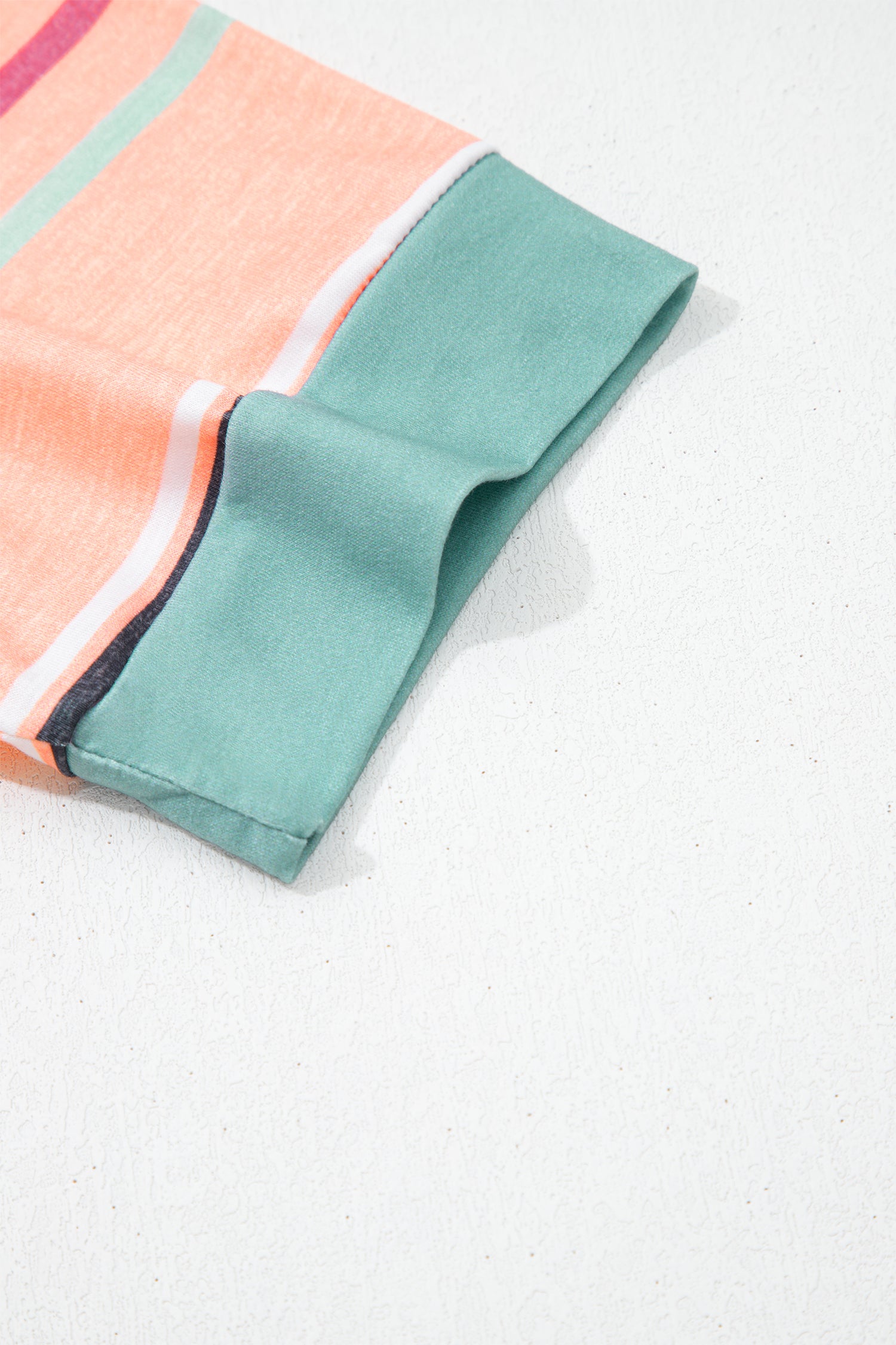 Multicolor Stripes Crew Neck T Shirt