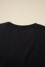 Varsity Striped Short Sleeve Crew Neck T Shirt