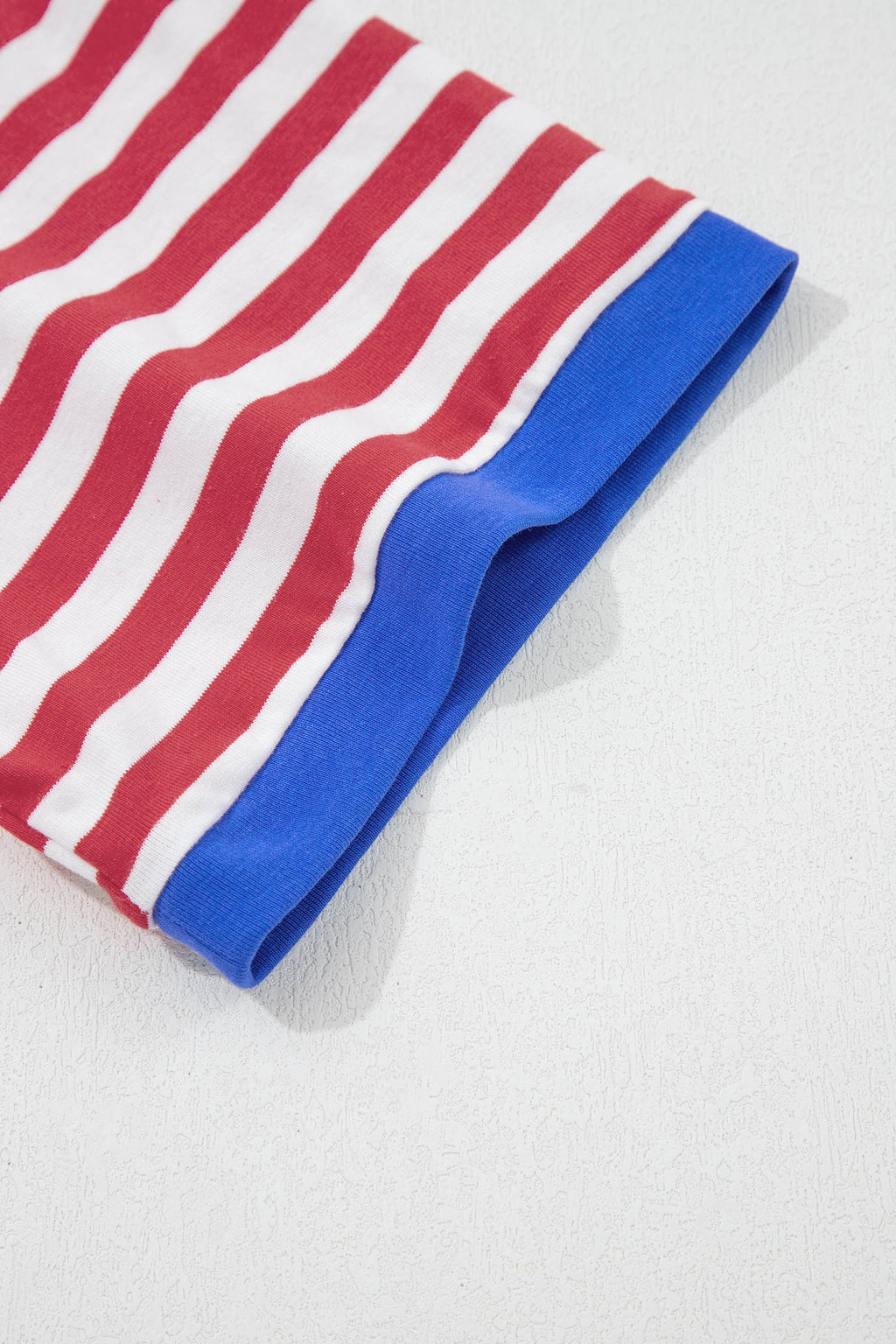 Striped Nautical Tie Contrast Trim Round Neck T Shirt Mini Dress