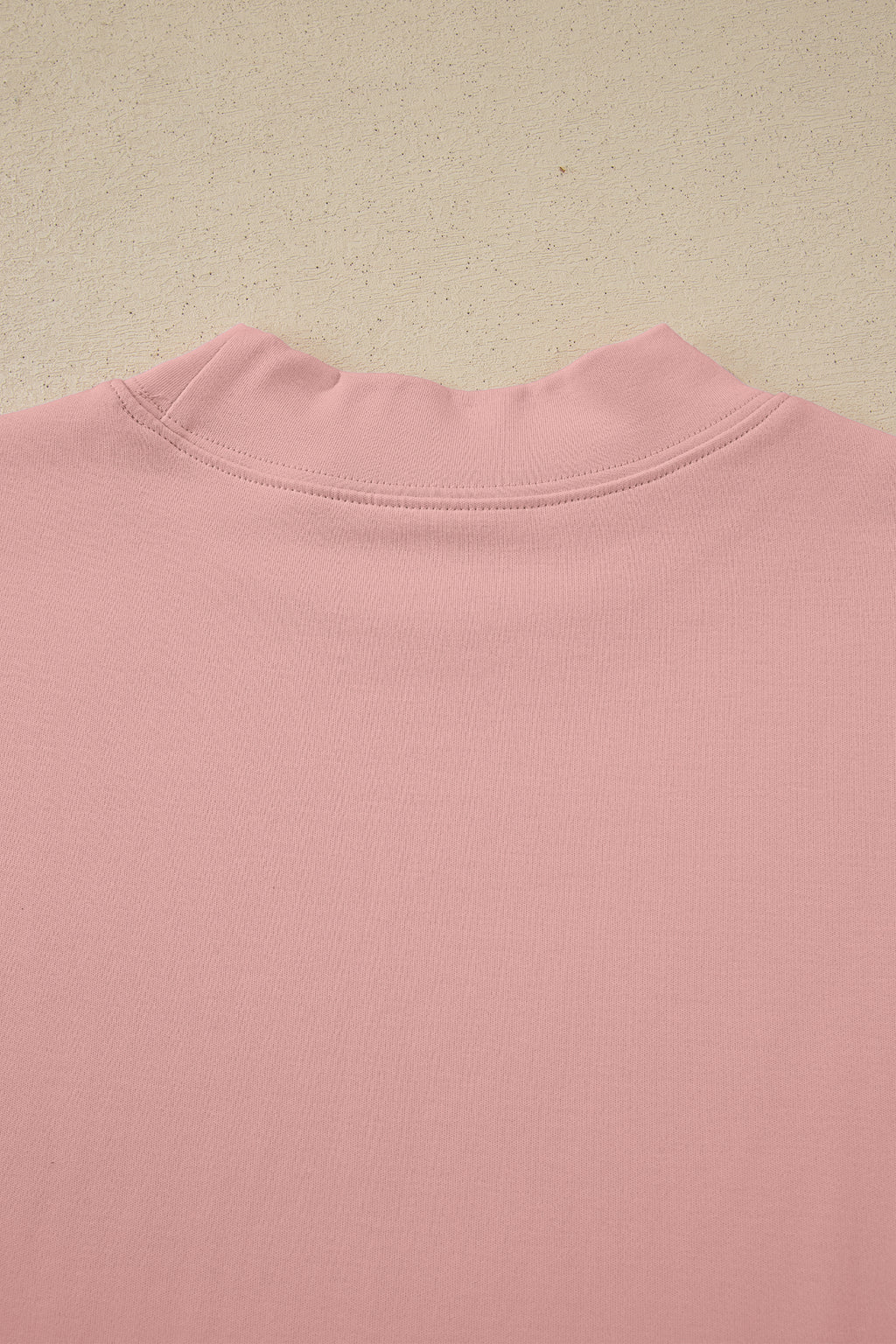 Solid Colour High Neck Oversize Tee