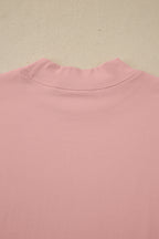 Solid Colour High Neck Oversize Tee