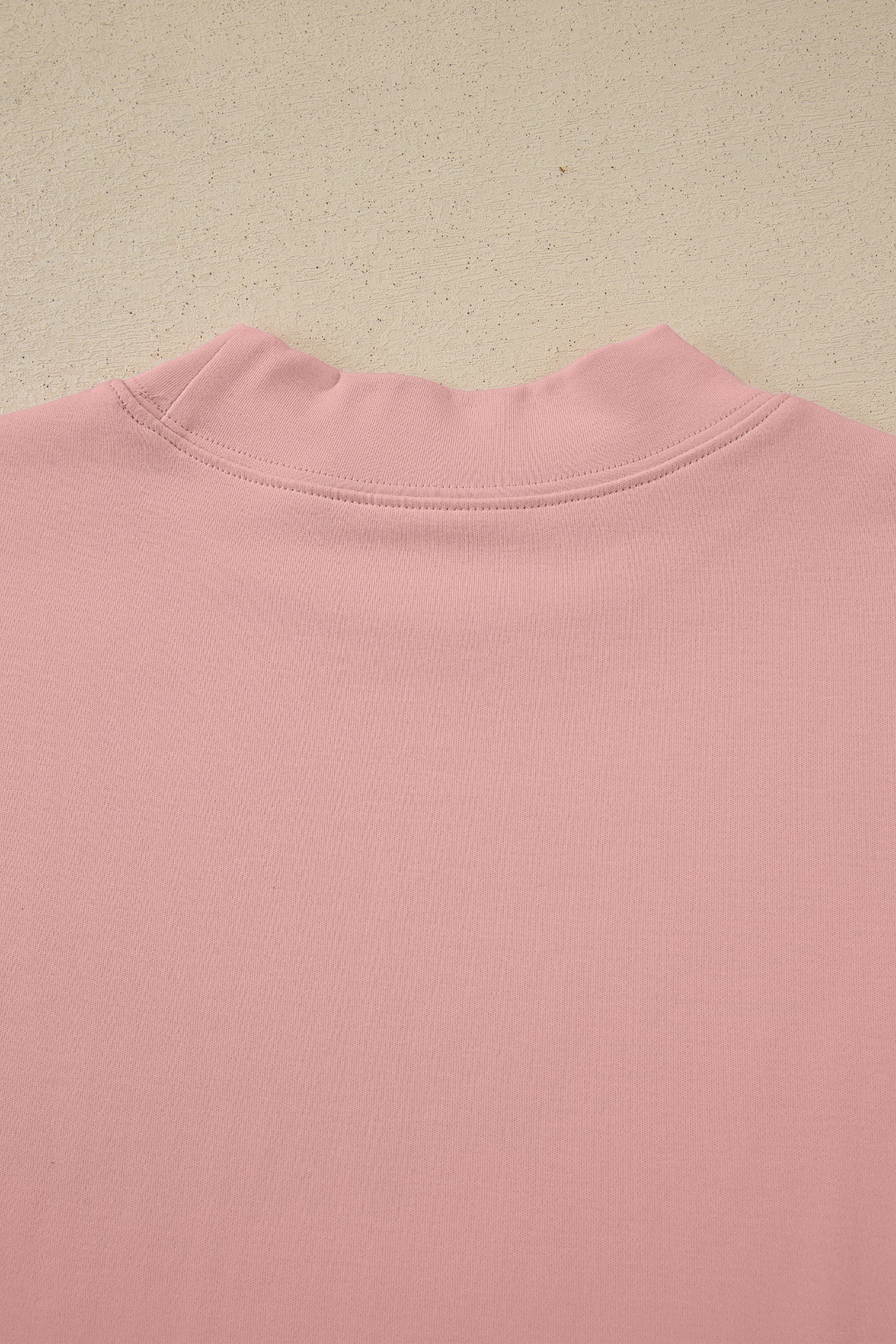 Solid Colour High Neck Oversize Tee