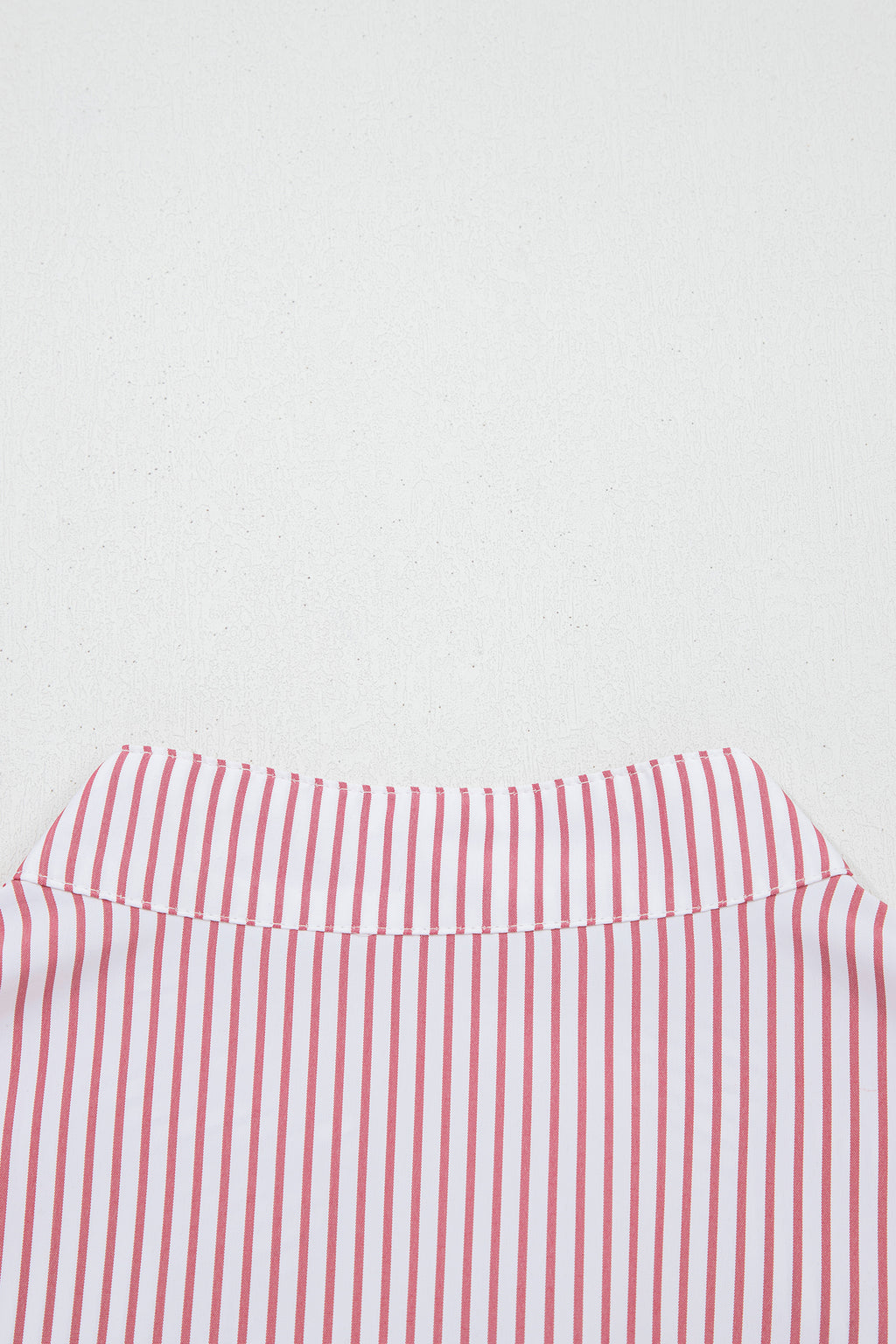 Red Stripe Plus Size Ruffled Hem Pinstriped Midi Dress