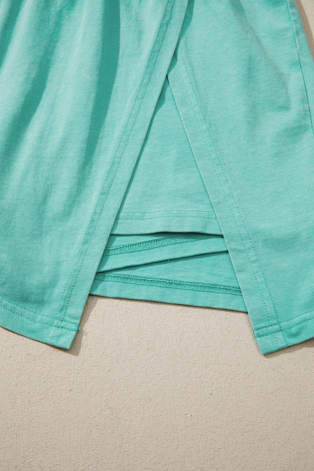 Mineral Wash V Neck Tee Matching Skort Set