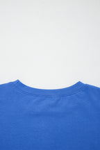 Varsity Striped Short Sleeve Crew Neck T Shirt