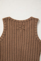 Slim Ribbed Mineral Wash Tank Top