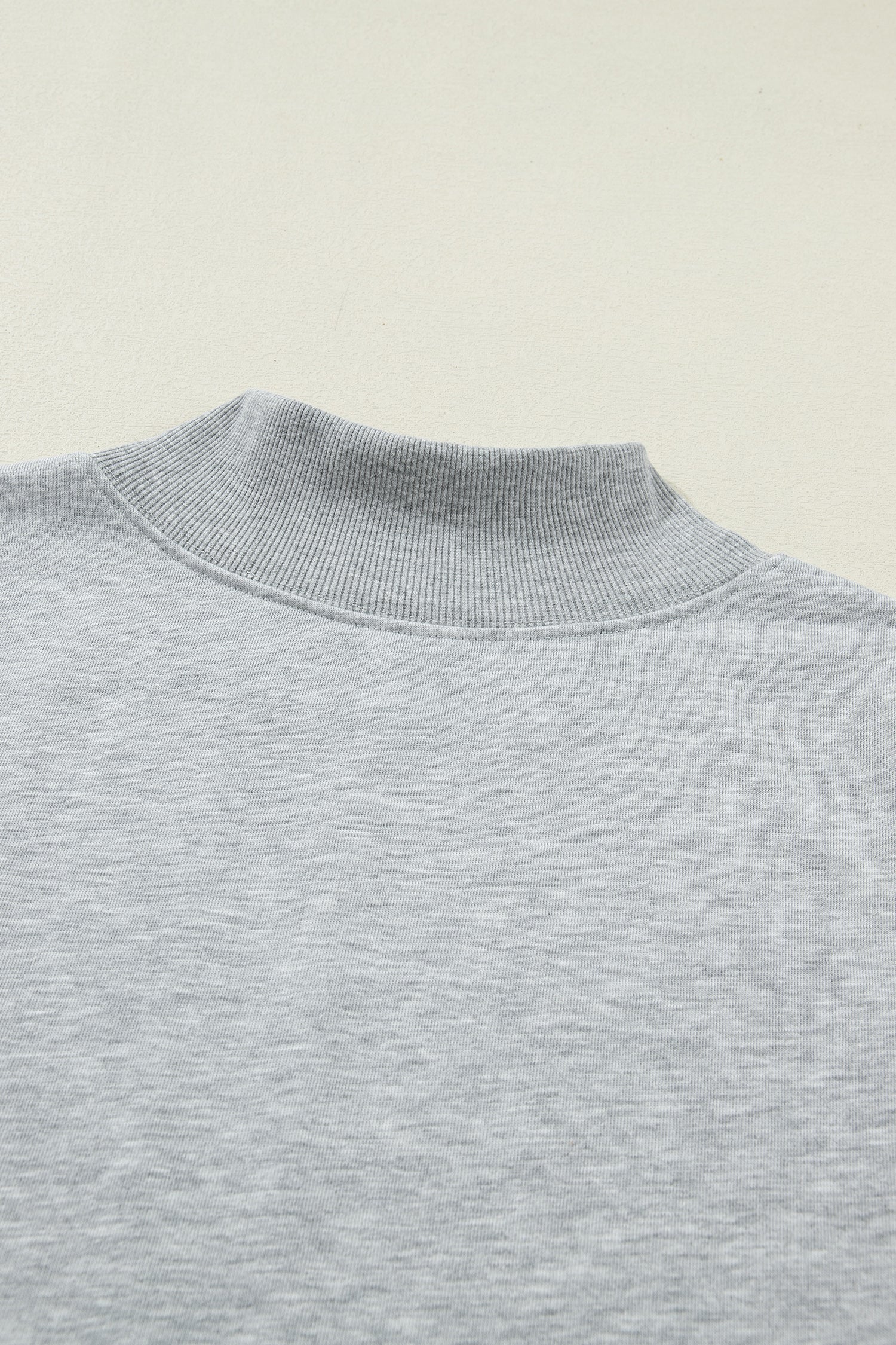 Solid Color High Neck Cap Sleeve Loose Top