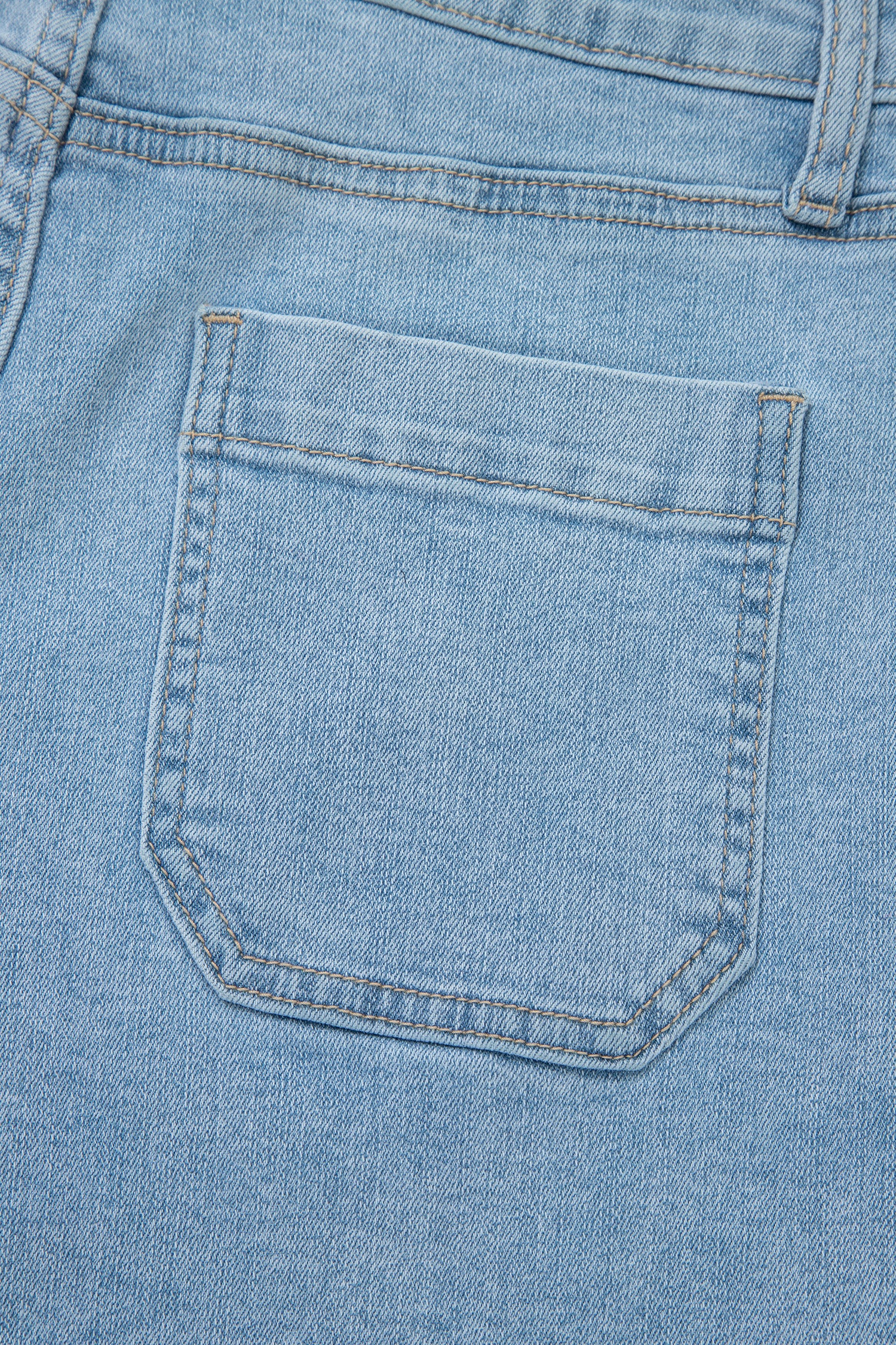 Myosotis High Rise Patch Pocket Denim Shorts