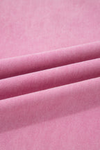 Pink Beaded Side Detail Split Loose Jeans