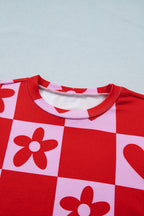 Dotted Heart Festive Valentine Blouse