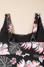Scoop Neck Adjustable Tankini and Matching Skort Bathing Suit