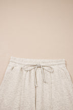 Light Grey Polo Tee Casual Pant Set