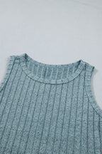 Slim Ribbed Mineral Wash Tank Top