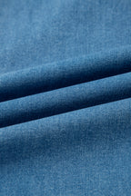 Retro Washed Patch Pocket Loose Jeans