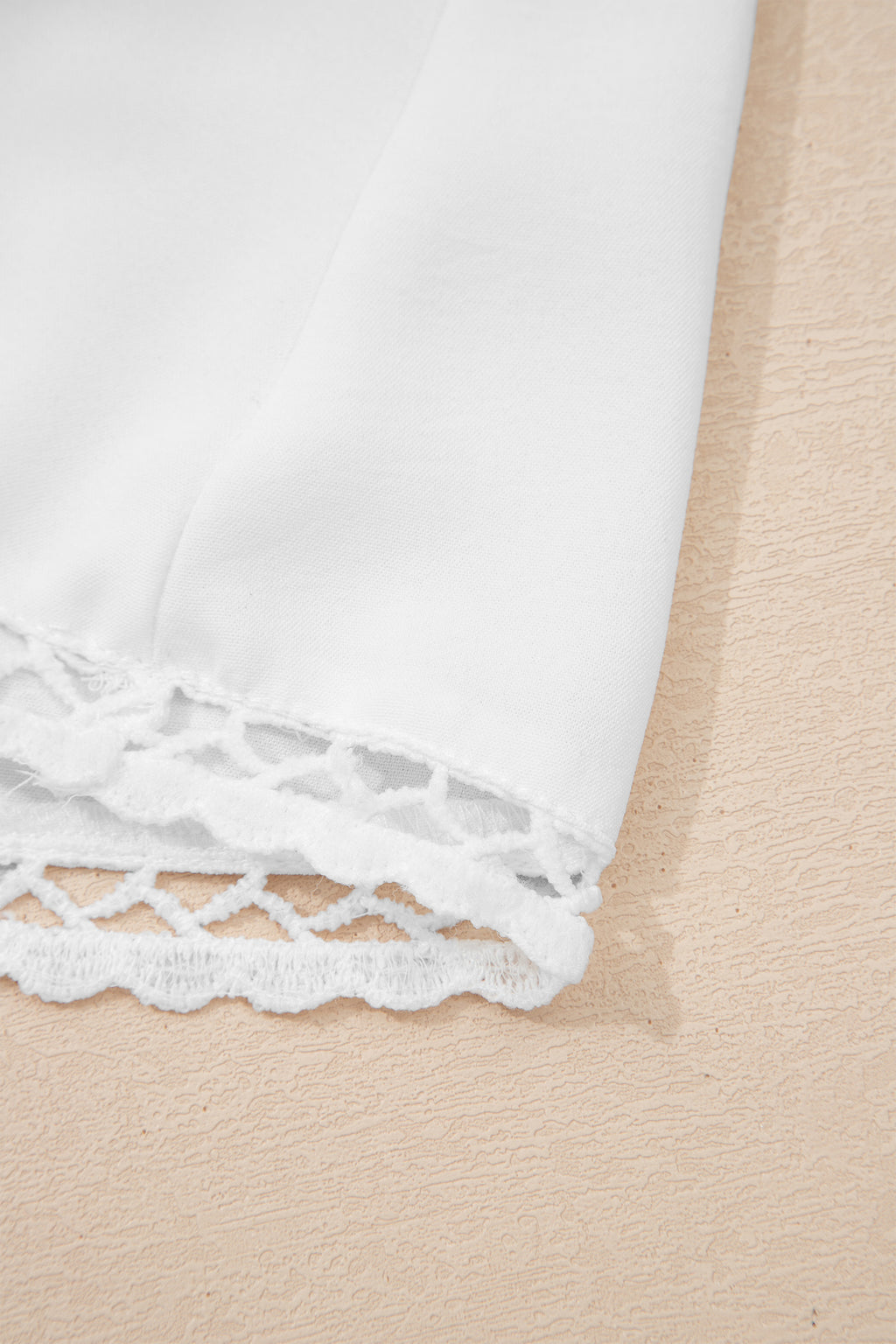 Plus Size Frilled Elastic Waist Lace Trim Boho Ruffled Shorts