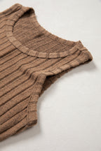 Slim Ribbed Mineral Wash Tank Top