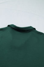 Evergreen Plus Size Glow Studded Zip up T Shirt Dress with Pockets