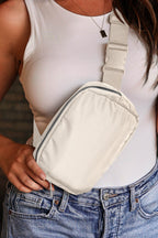 Waterproof Zipped Crossbody Chest Bag 20*5*14cm