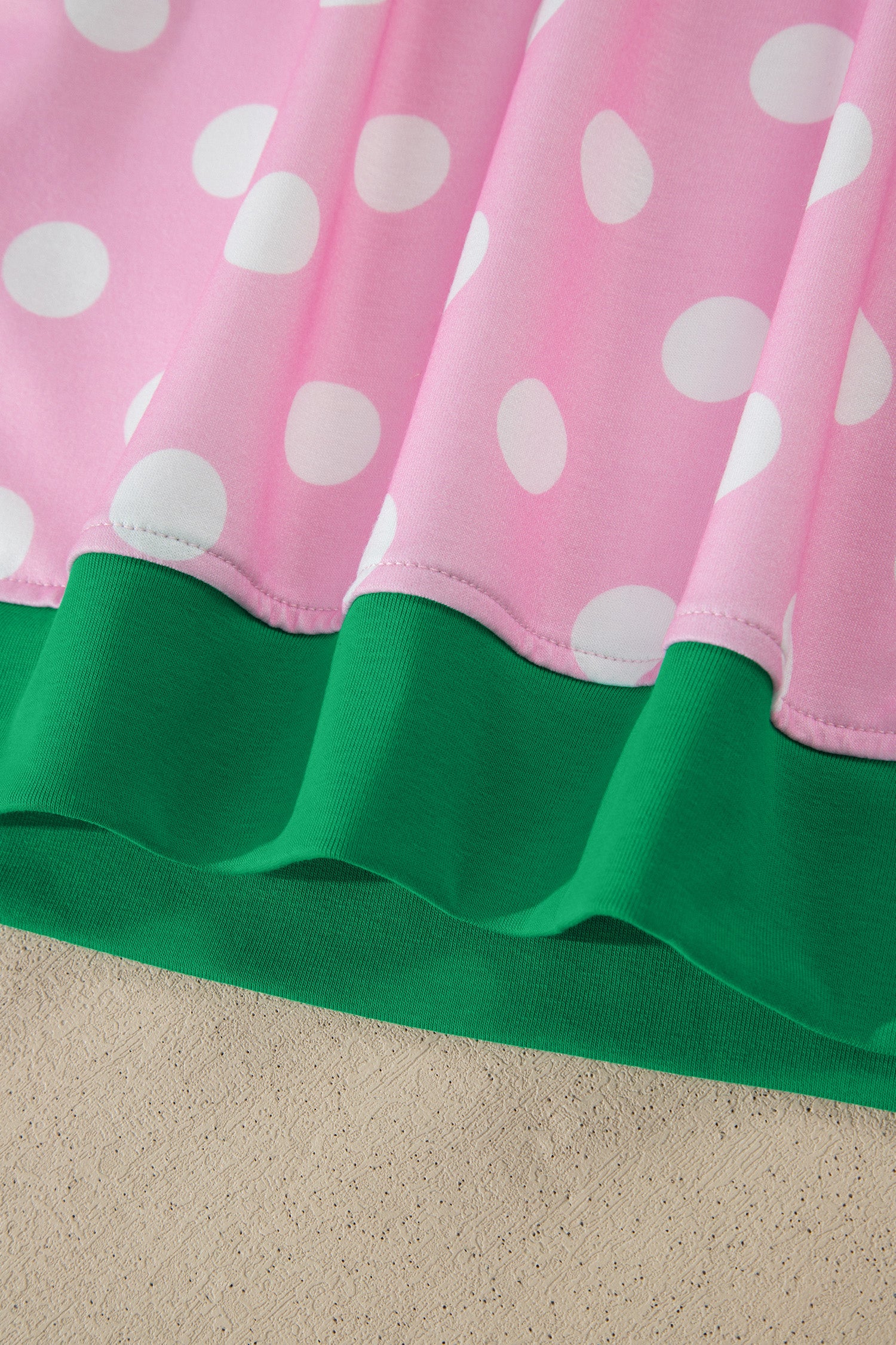 Polka Dot Contrast Edge Casual Short Set