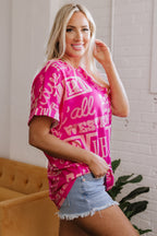 Howdy Cowboy Letter Printed Western Fashion Tee