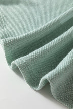 Textured Raglan Sleeve Knit Loose Top