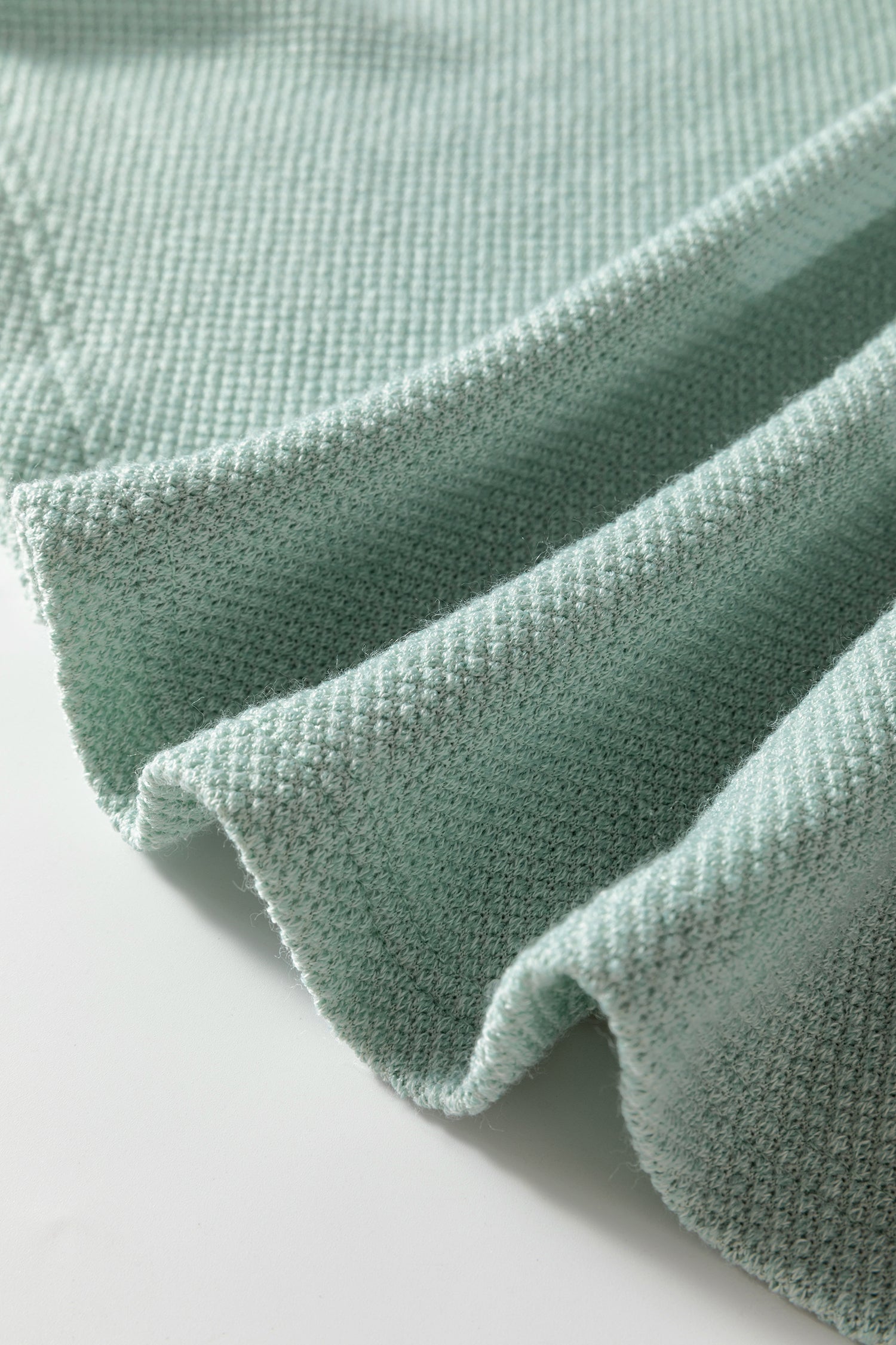 Textured Raglan Sleeve Knit Loose Top