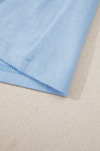 Plus Size Solid Color Bow Tie Peplum Tank Top