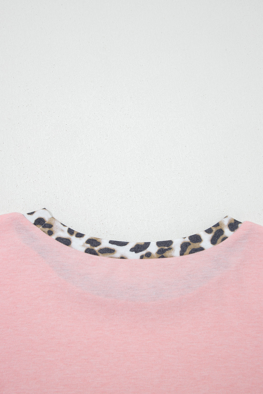 Color Block Leopard Patchwork Dolman Sleeve High Low Baggy Sweatshirt