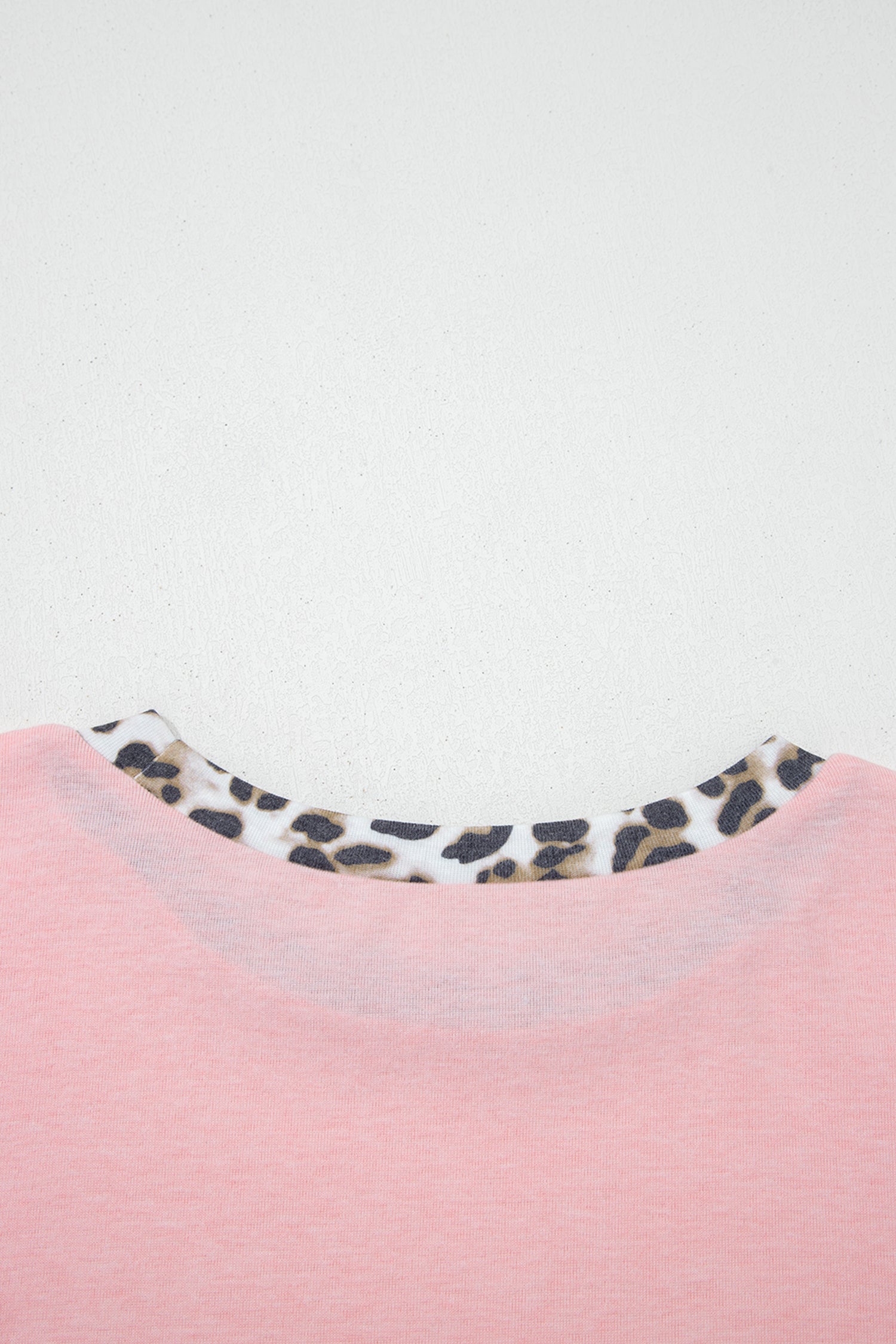 Color Block Leopard Patchwork Dolman Sleeve High Low Baggy Sweatshirt