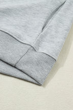 Solid Color High Neck Cap Sleeve Loose Top