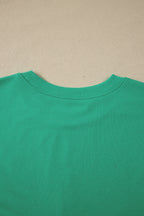 Solid Color Loose Tee Drawstring Shorts 2pcs Outfit
