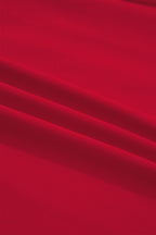 Racing Red GEORGIE Letter Printed Raw Seam Drop Shoulder Loose Tee