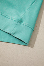 Mineral Wash V Neck Tee Matching Skort Set